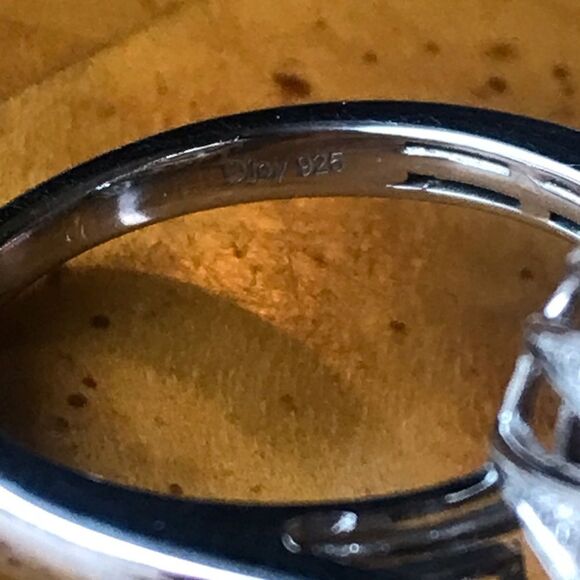 Natural Citrine Sterling Silver Cocktail Ring Size 8 - Picture 5 of 8